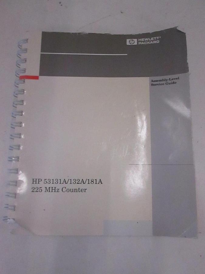 Used HP 53131A/132A/181A 225MHz Counter, Assy-Level Service Guide, Used