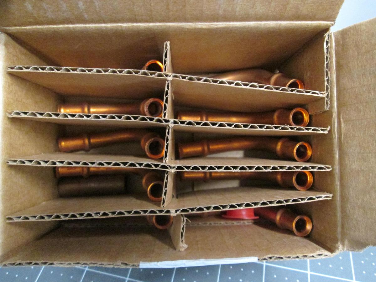 RLS LR90 1/4"OD Copper Press 90 Elbow Cup x Cup Lot Of 10 NIB