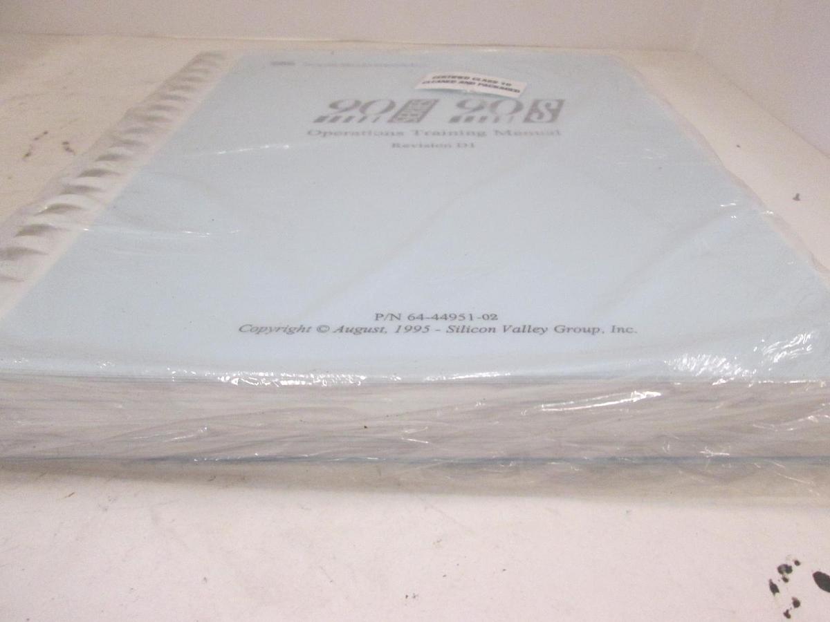 Used SVG 90S SERIES OPERATIONS TRAINING MANUAL, New