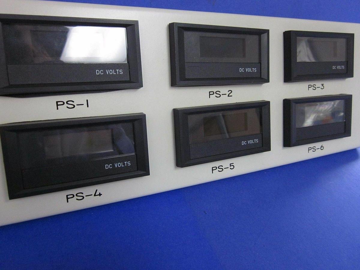 Used Varian LR300 Control Panel - 2 Pressure Controllers and 6 CMI Modutec Meters