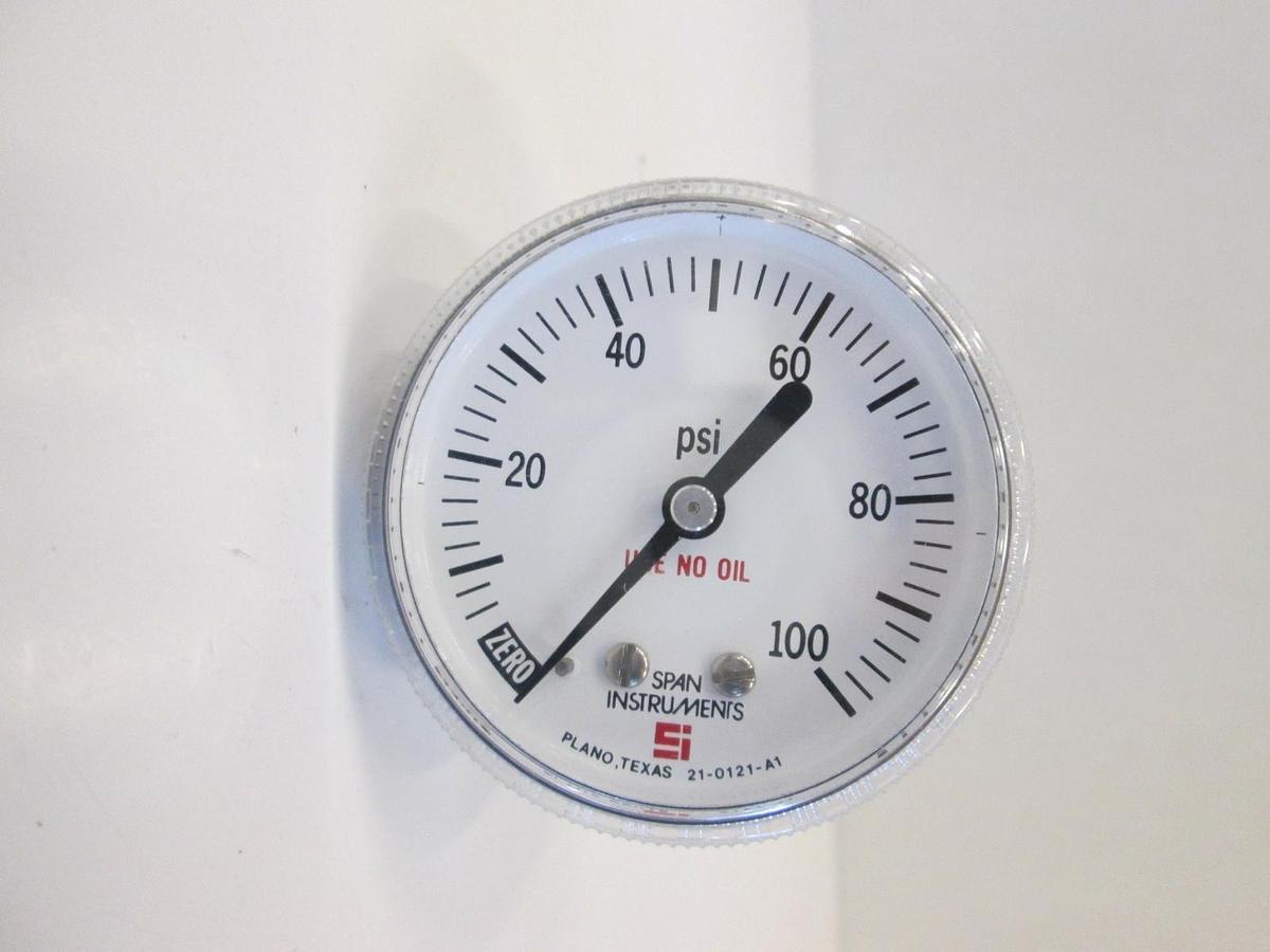 Used Span Pressure Gauge 0-100 psi, 1/4" FVCR, 1/4" MVCR Used