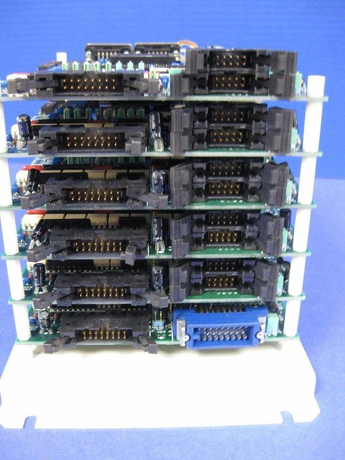 Used TEL Tokyo Electron T-Bawl Control Unit PCB Assembly w/ (6) MDIF-01A-1