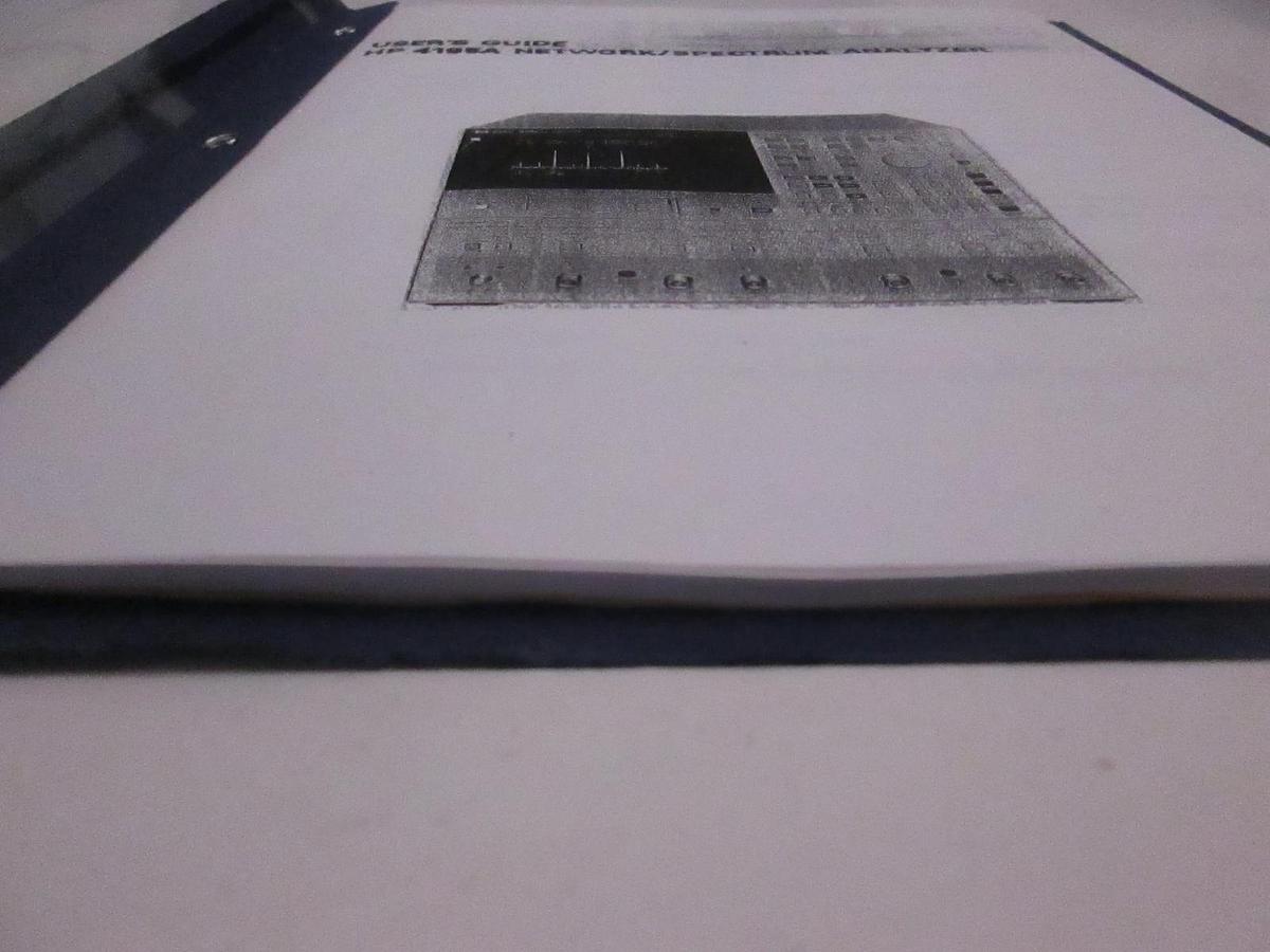 Used HP 4195A Network/Spectrum Analyzer User's Guide, Used