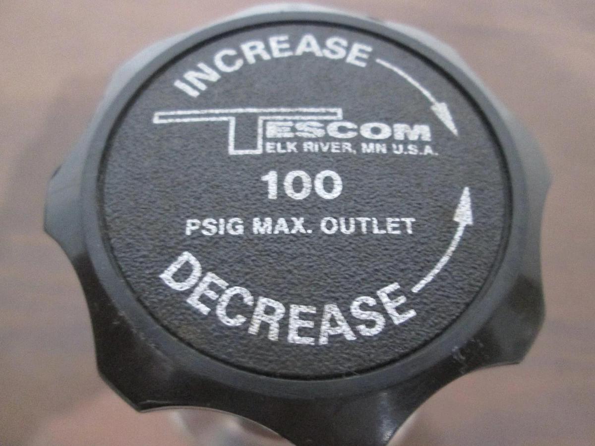 Used Tescom, 44-3252-A85-080, 4 Port Regulator, 100 PSIG Max Outlet, Used