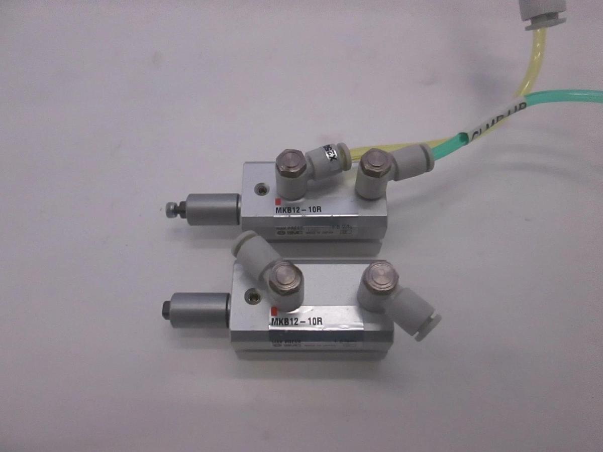 Used SMC, MKB12-10R, Rotary Clamp Cylinder, Used, Lot of 2