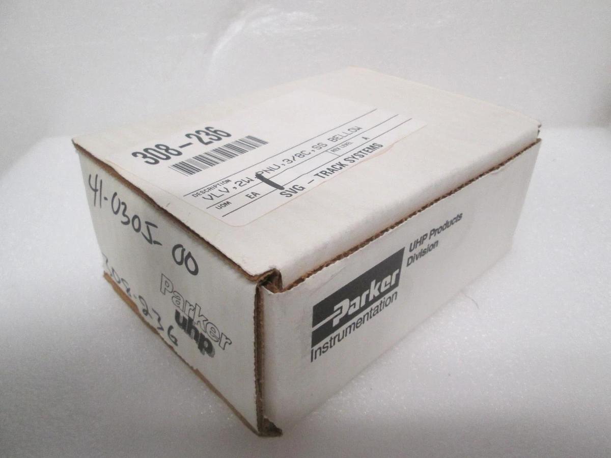 Parker, 2 Way Pneumatic Valve, 6A-P6K-11ACL-SSV,3/8C Stainless Steel Bellow, New