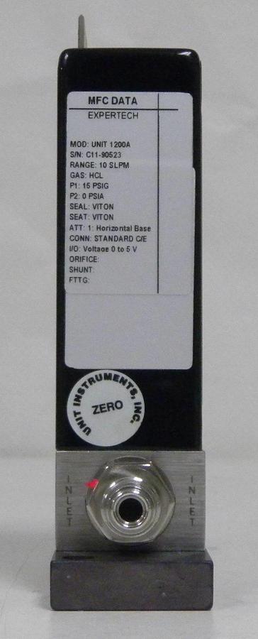Used Unit UFC-1200A Mass Flow Controller, Gas- HCL, Range- 10 SLPM, Used