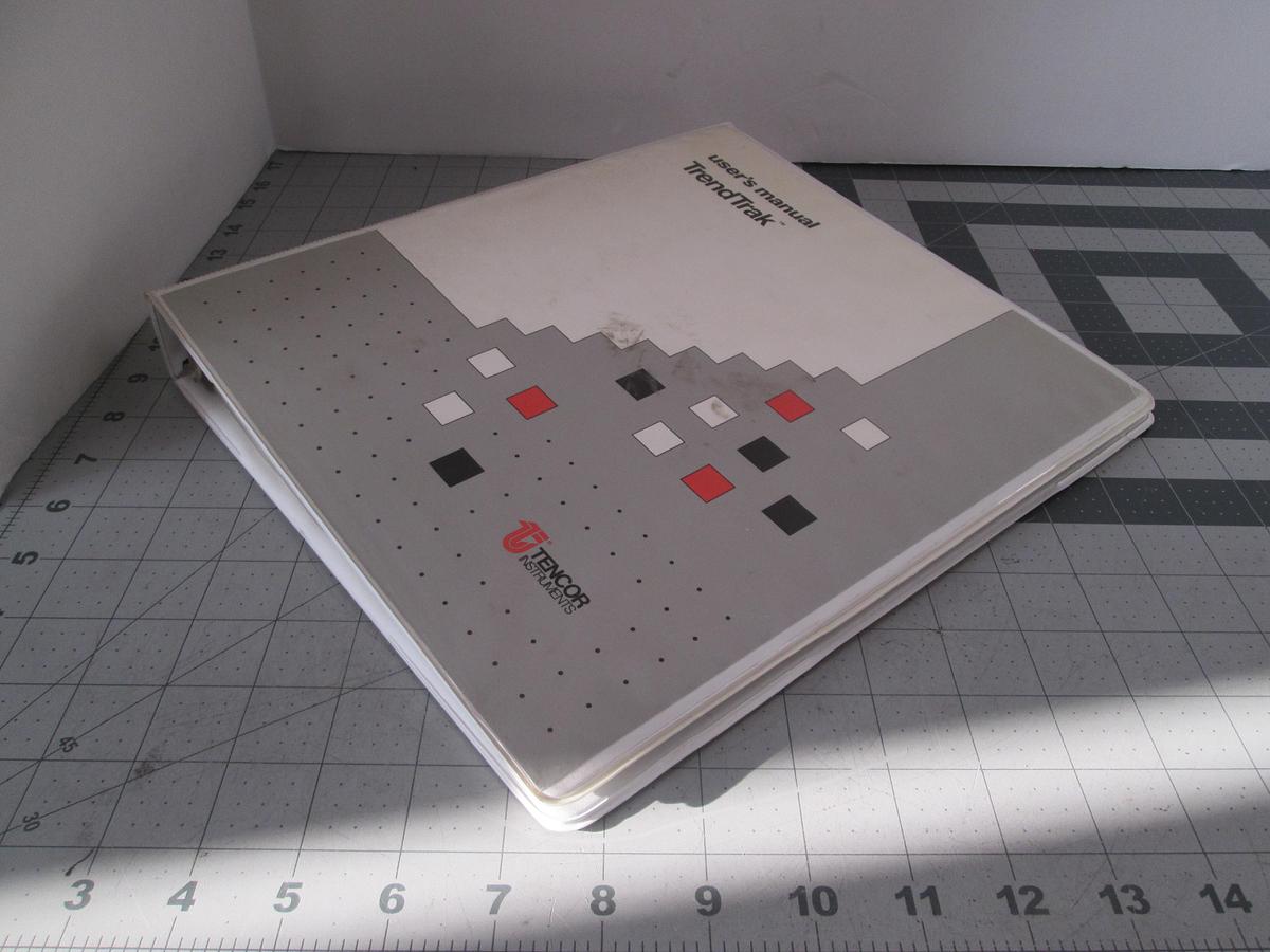 Used Tencore, TrendTrak, Verision 3.0, User's Guide, Used
