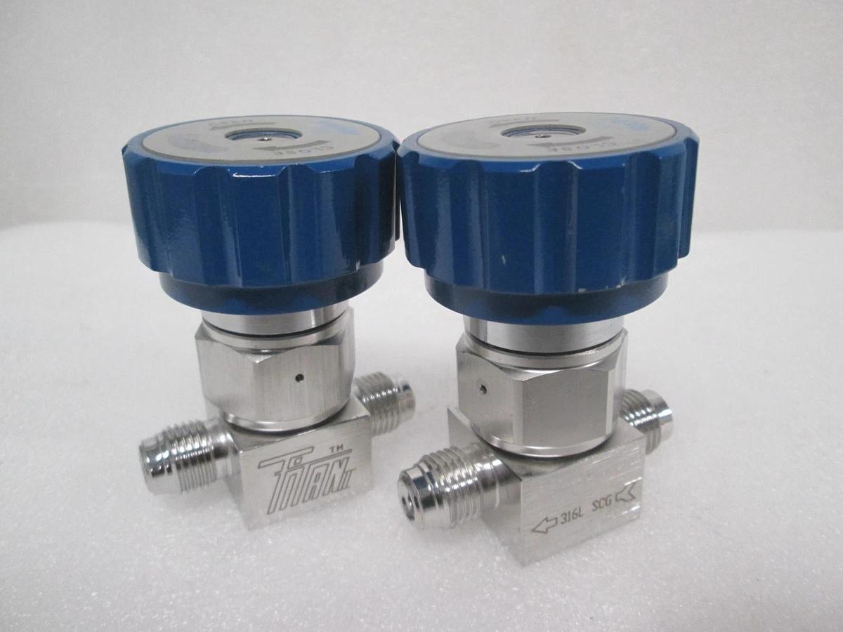 Used Parker UHP, Titan, 316L SCG, 1/4" Valve, Used, Lot of 2