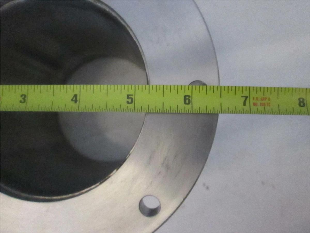 Used Stainless Steel Vacuum Pump Top Flange Adapter, Used