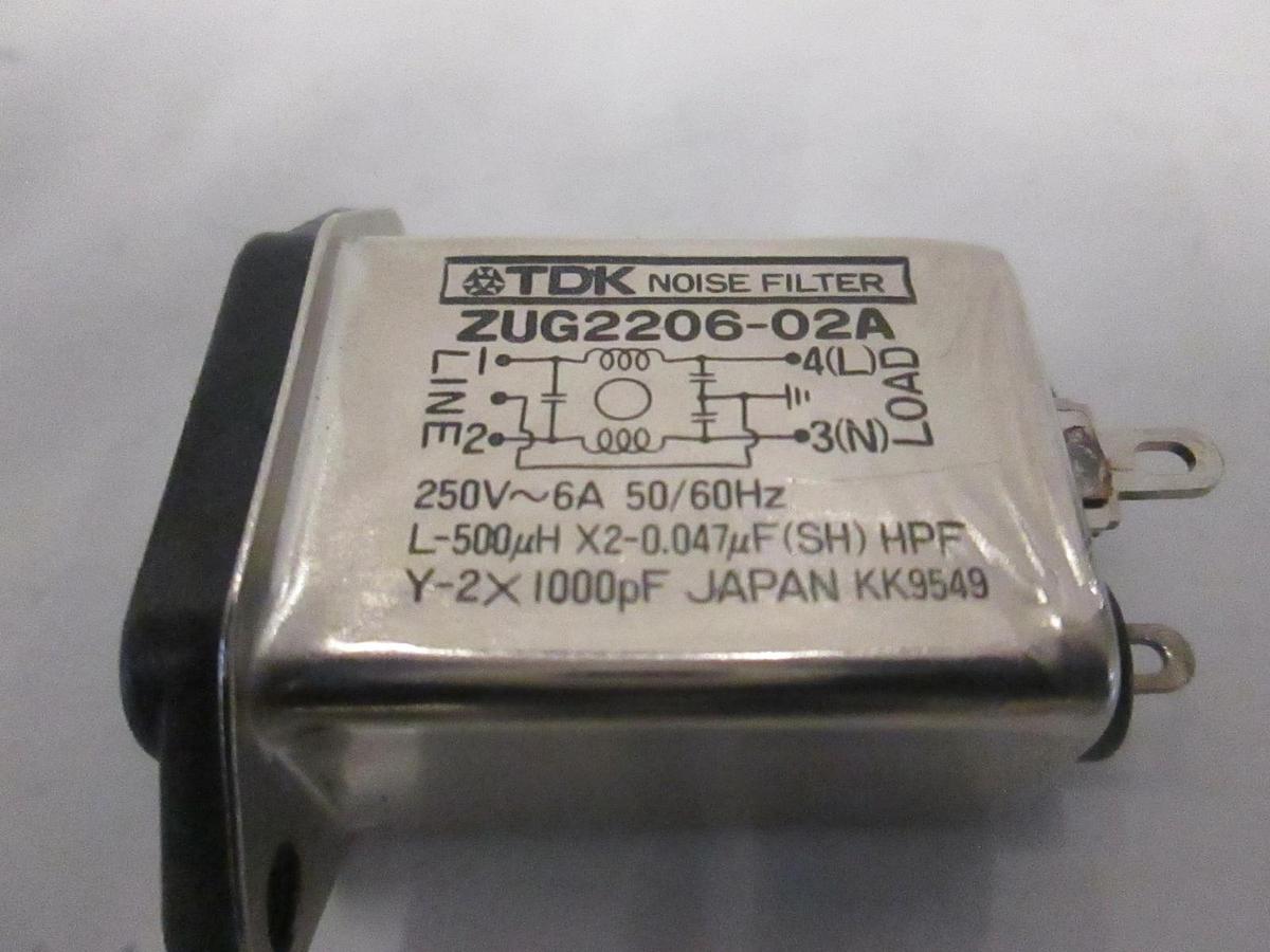Used TDK, ZUG2206-02A, Noise Filter, New