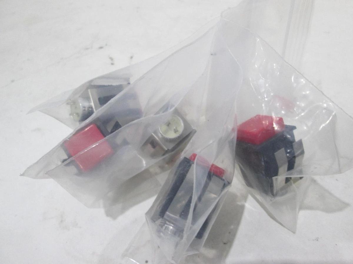 Red Button, Indicator Switch, 12522, New, Lot of 5