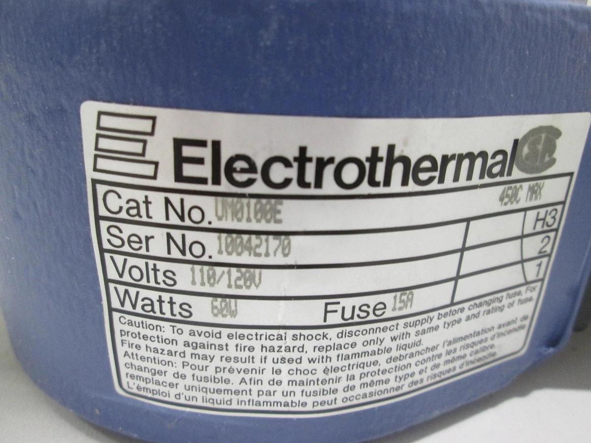Used Electrothermal, UM0100E, Heating Mantle, 110/120V, 60W, Used