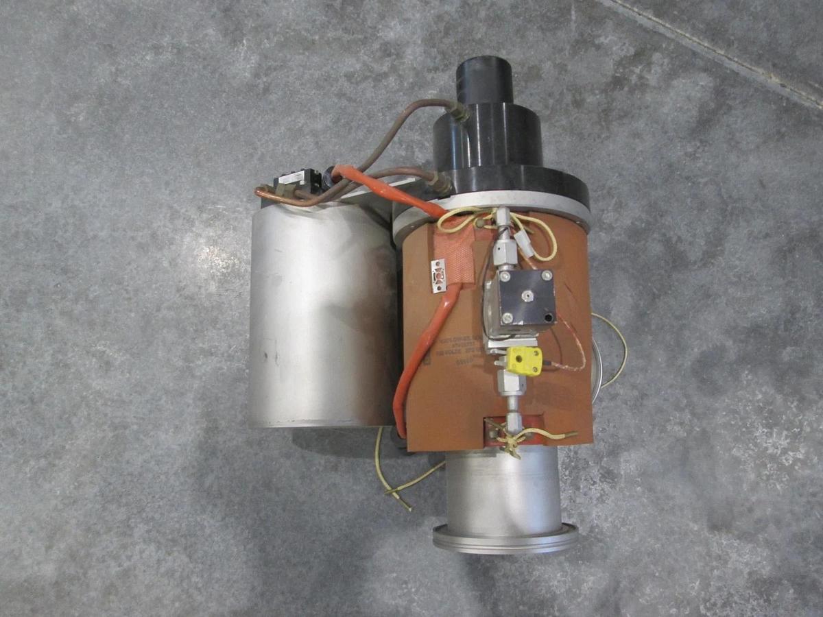 Used MKS, Pneumatic Angle Vacuum Pump Assy w/ Valve and Watlow Heater Jacket, Used