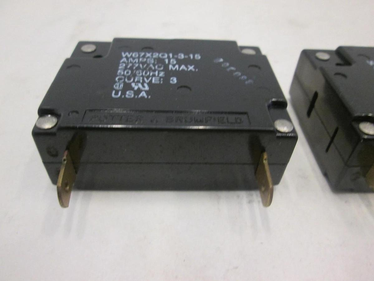 Used Potter & Brumfield, W67X2Q1-3-15, Circuit Breaker Switch, Used, Lot of 2