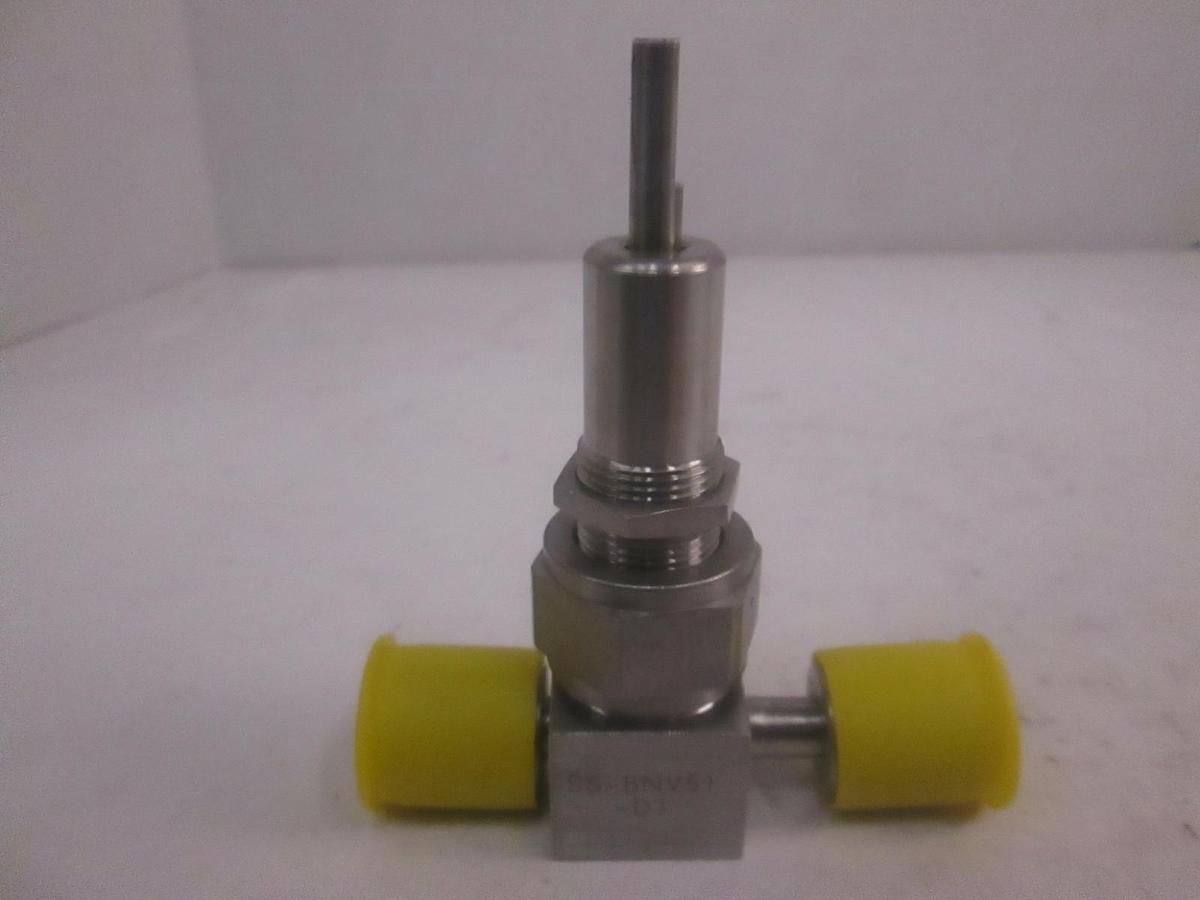 Used Nupro SS-BNV51-DJ Pneumatic Bellows-Sealed Valve, 1/4" FVCR No Handle, Used