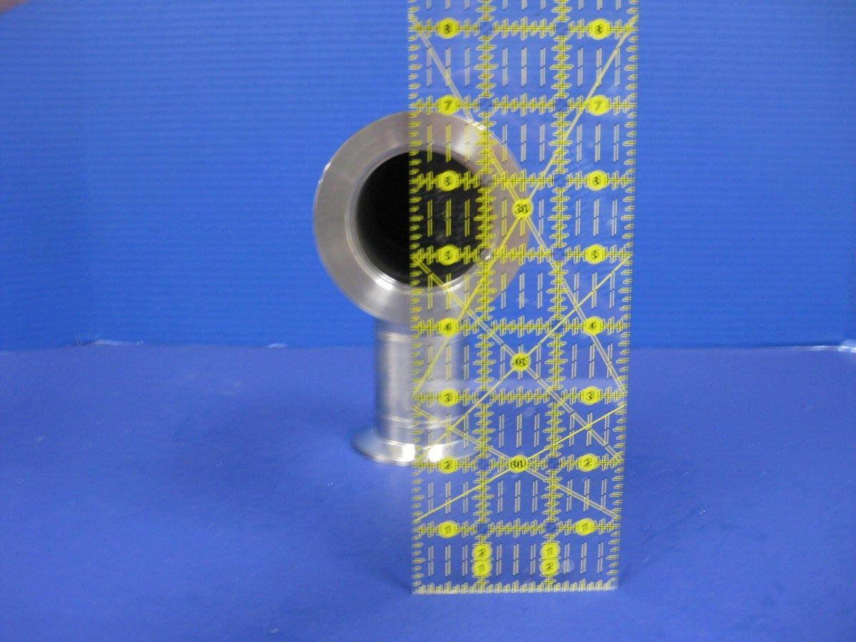 Used Vacuum Tube 90 deg Elbow, 5.5" x 6.5", Used
