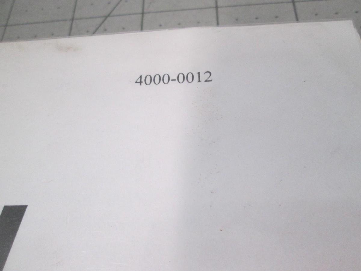 Used PRI Automation, Software and Controller Manual, 4000-0012, Used