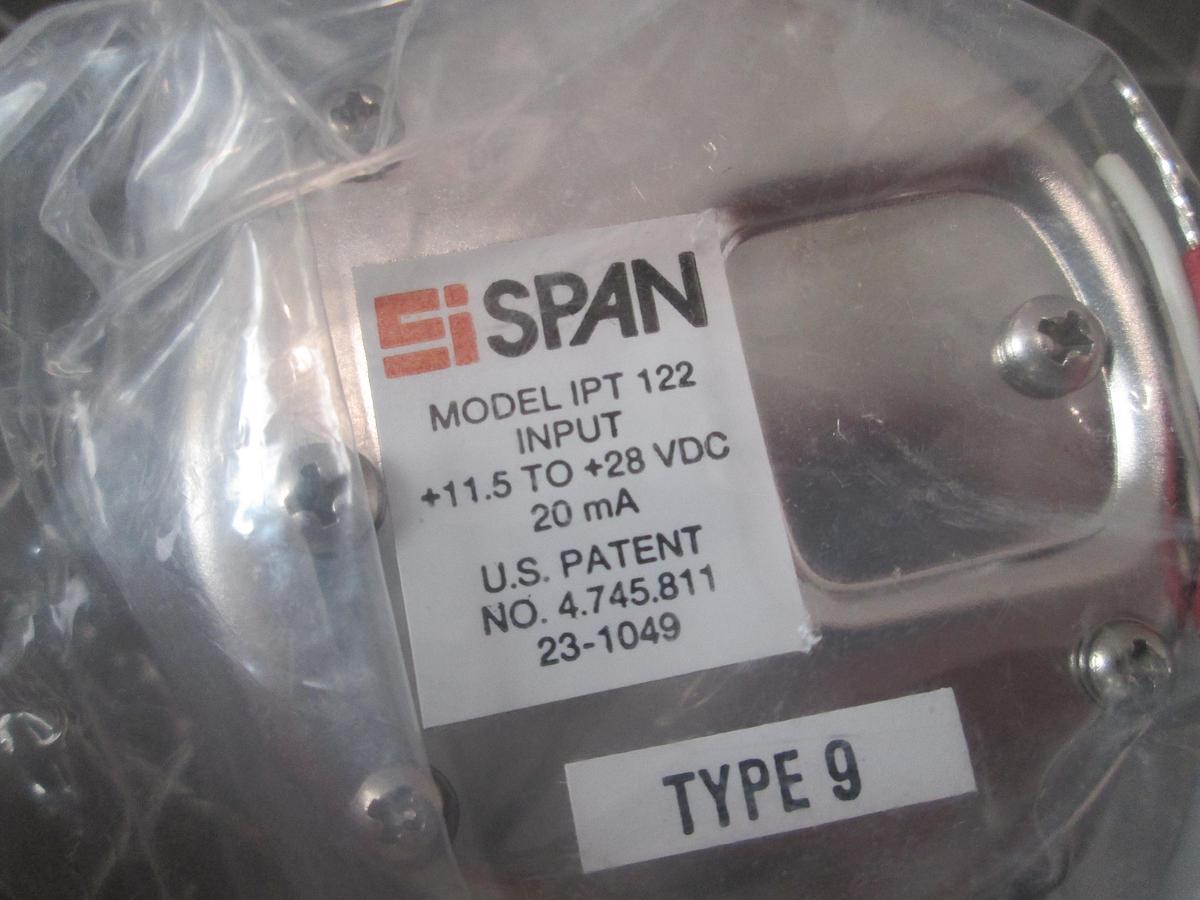 Span, IPT-122, Pressure Transmitter 0-60PSI 11.5-28VDC 20mA, New in Package