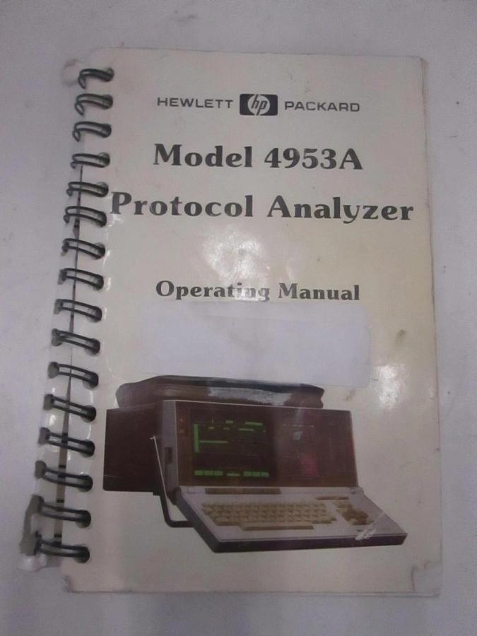 Used HP Model 4953A Protocol Analyzer Operating Manual, Used