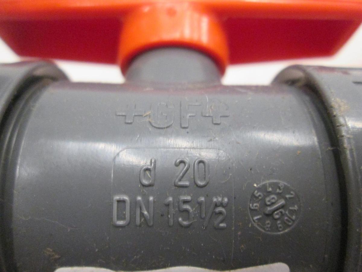 Used George Fischer, Type 346, DN 15 1/2", 2 Way Ball Valve, Used, Lot of 2