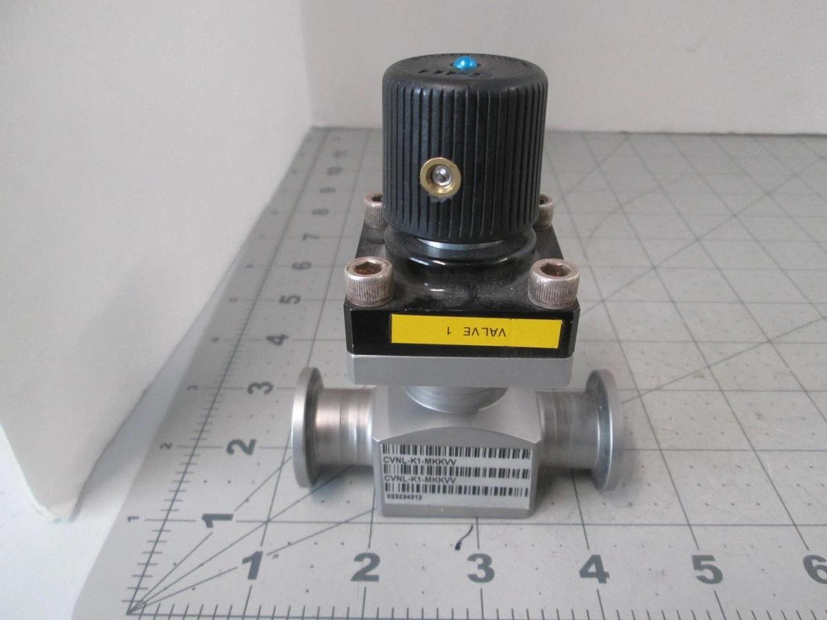 Used MKS, CVNL-K1-MKKVV, 2 Way Compact Vacuum Valve, Used