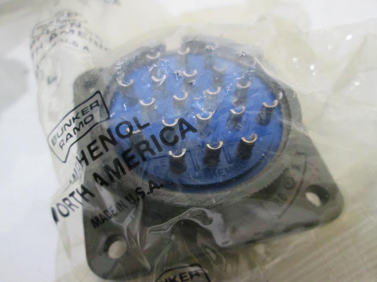 Used Amphenol, 9080-0037, 20 Pin Male Connector, Used, Lot of 3