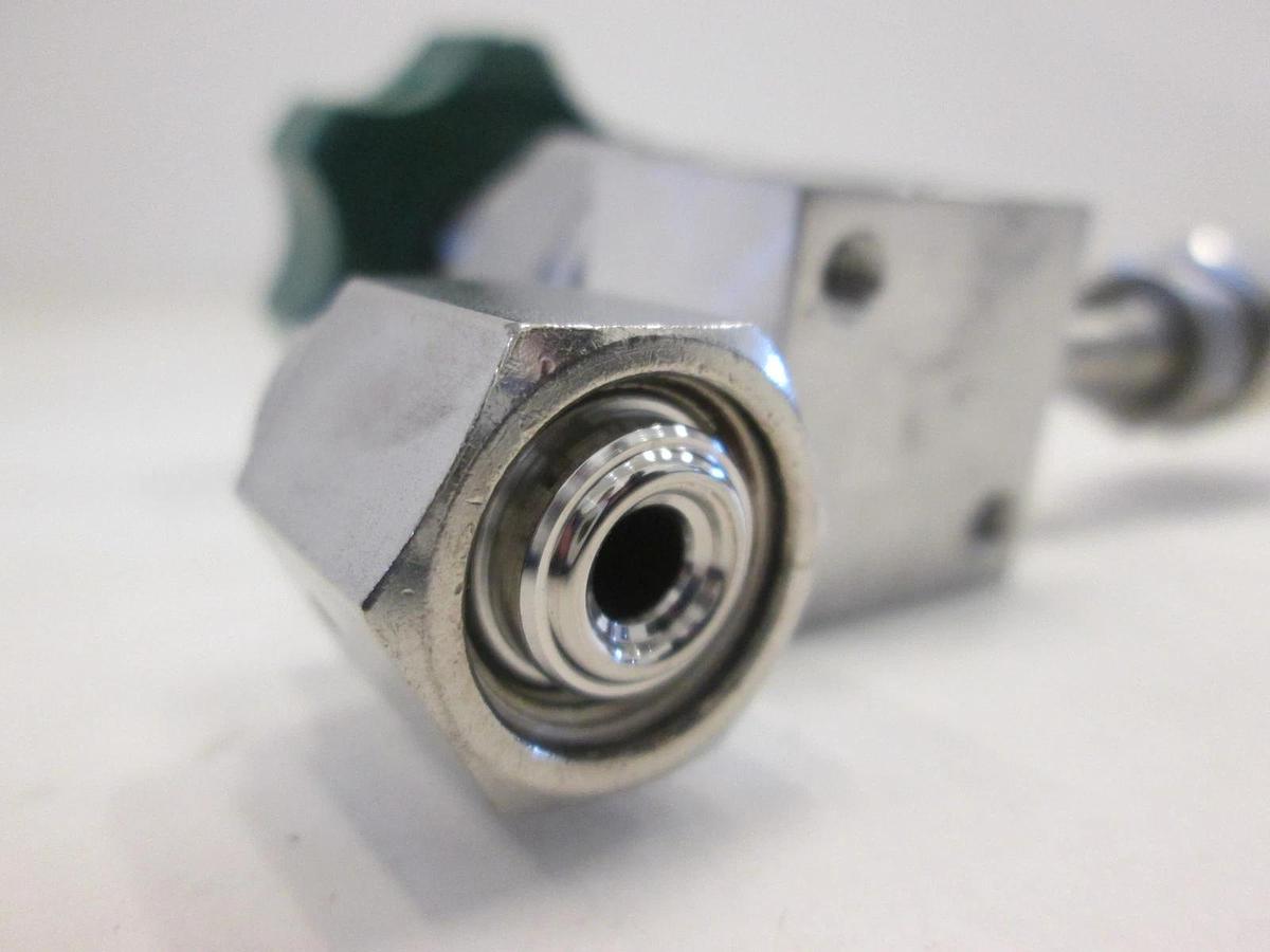 Used Nupro, 6LV-DSBW4-PX, High Purity Sealved Valve w/ 90 Deg Elbow, Used