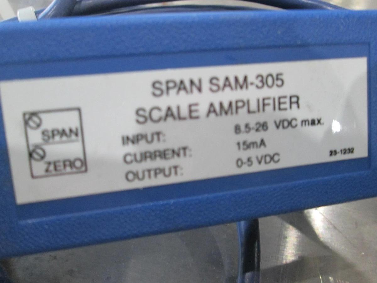 Used Span, Model GCS-305, 300LB Max Scale w/SAM-305 Scale Amplifier, Used