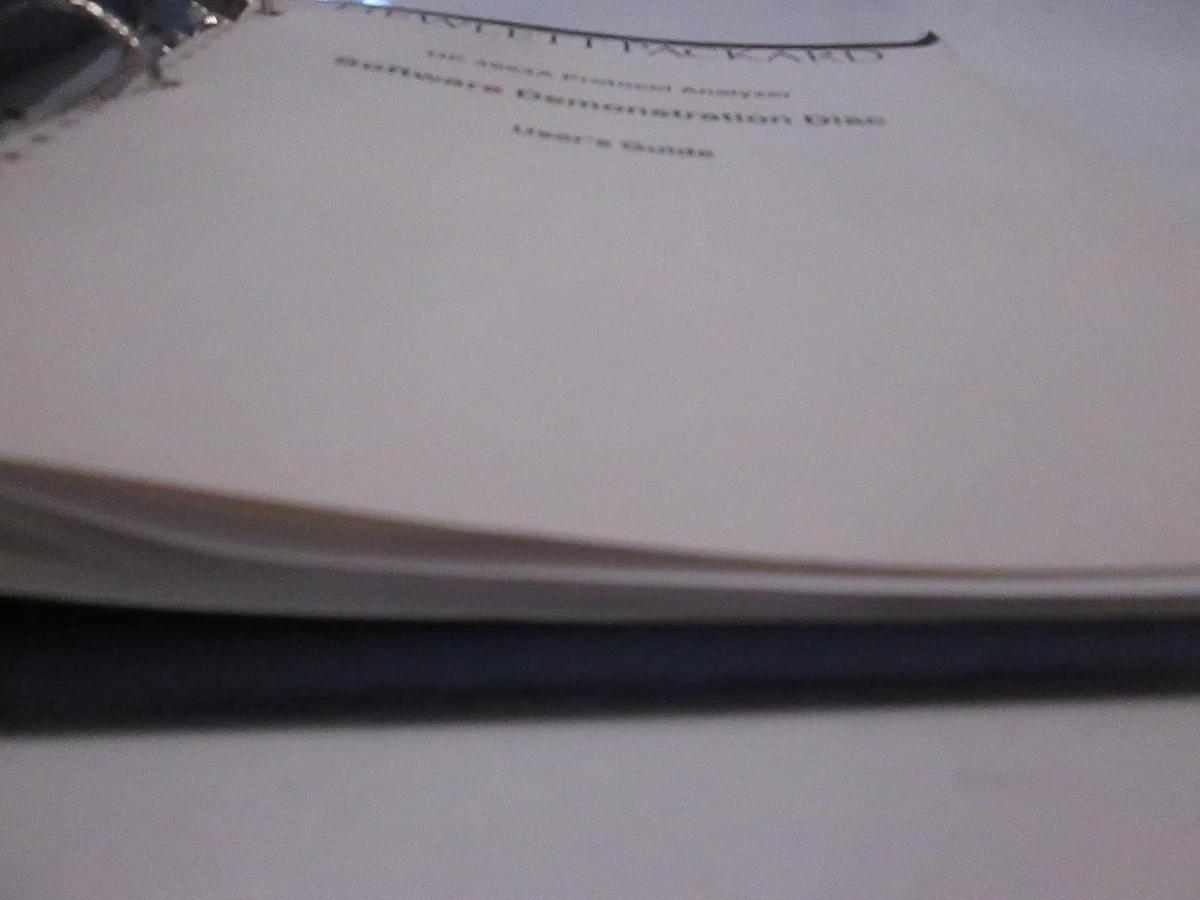 Used HP 4954A Protocol Analyzer Software Demonstration Disc User's Guide, Used