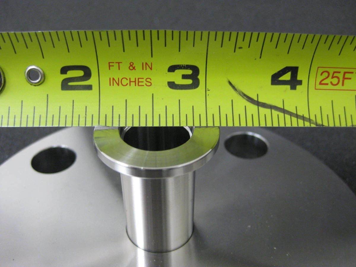 Stainless Steel Vacuum Assy: 5" F to NW16 Adapter, Centering Ring & Clamp