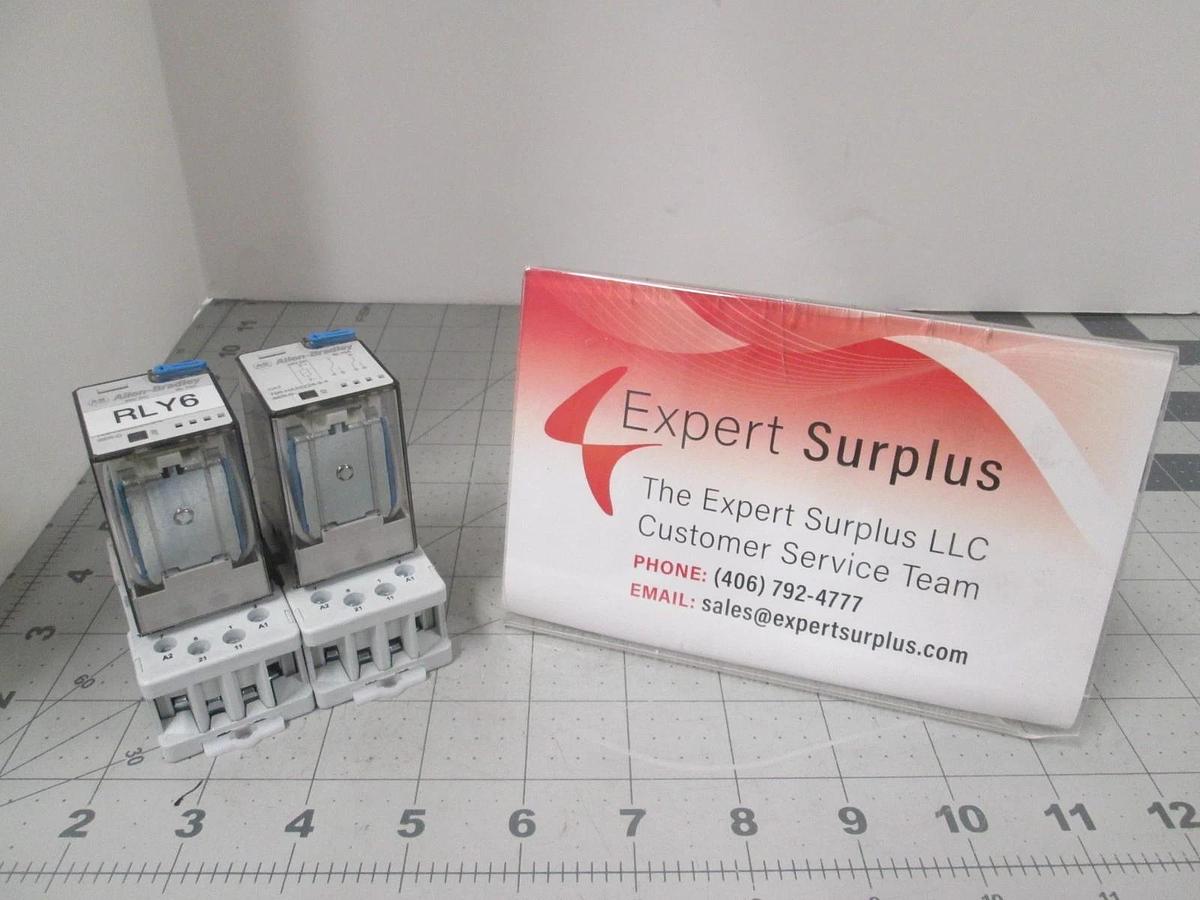 Used Allen-Bradley, 700-HA32Z24-3-4 Relay w/ 700-HN100 Socket, Used, Lot of 2