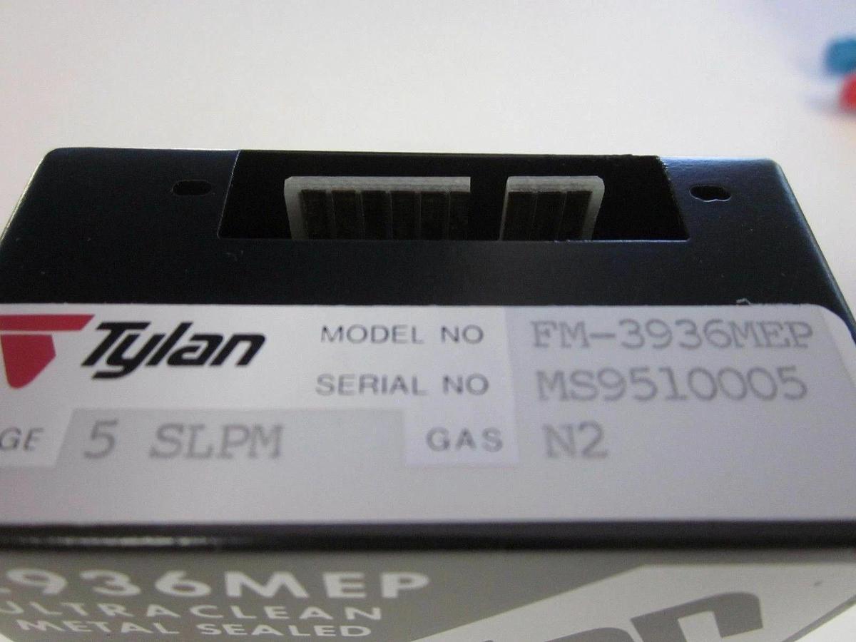 Used Tylan FM-3936MEP MFC, Range- 5SLPM, Gas- N2, 1/4" Male VCR In/Out