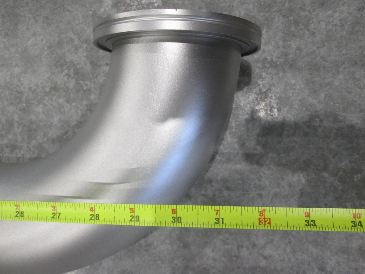 Used AMAT, 32", 90 Degree Elbow Gas Line Assy w/ 3 Ports, Used