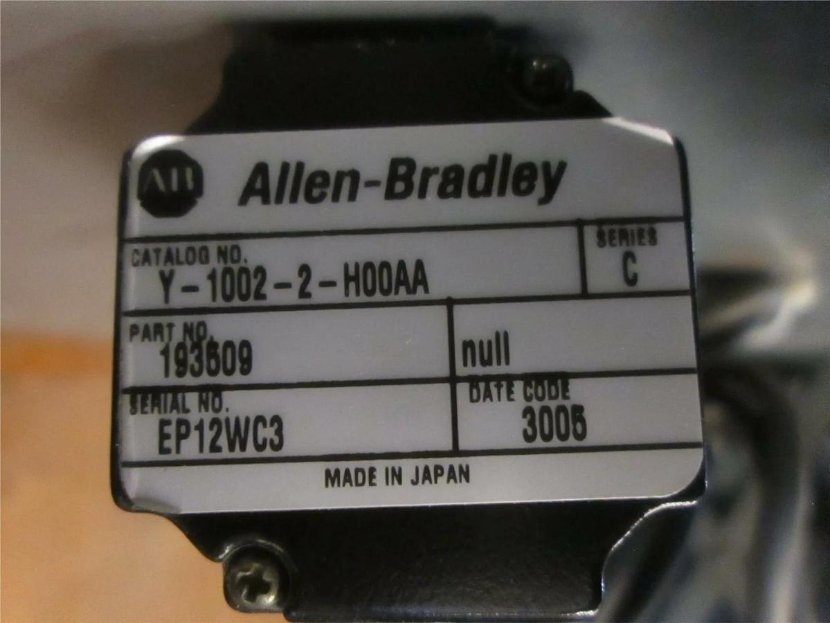 Used THK LM Guide Actuator KR w/ Allen Bradley Servo Motor Y-1002-2-H00AA, Used