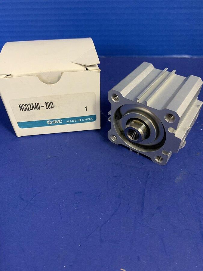Used SMC NCQ2A40-20D Pneumatic Compact Cylinder, New in Box