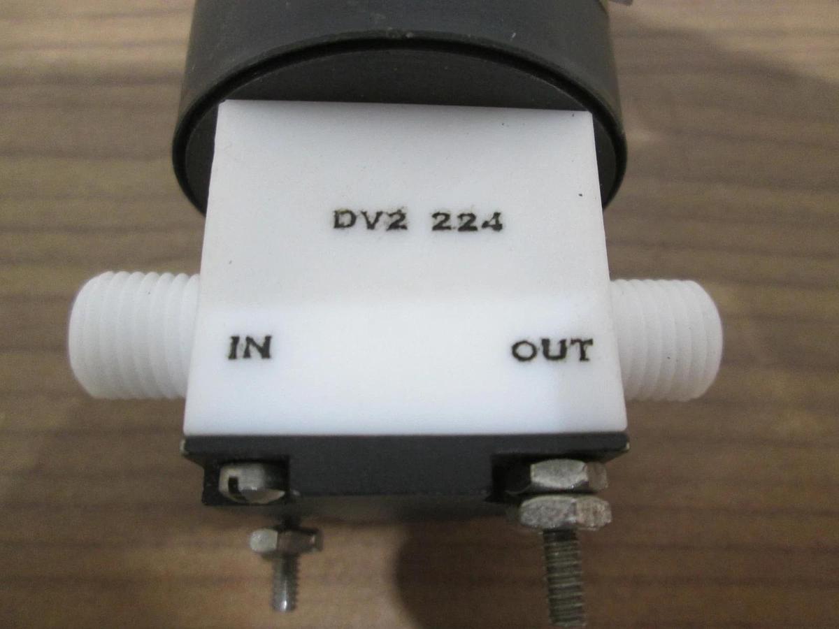 Used Fluorocarbon, DV2-224CNA1, Delta Solenoid Valve, 115VAC, .25A, 50/60 Cycle, Used