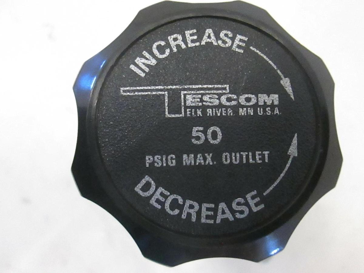 Used Tescom Stainless Steel Regulator, 44-226X, 50 PSIG Max Outlet, Used
