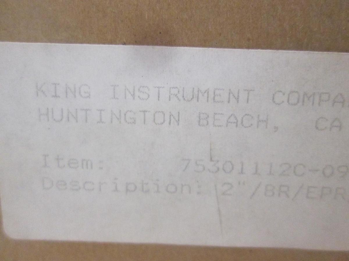 Used King Instrument, 753011120-09, 2"/BR/ EPR/BR/30 SCFH, New