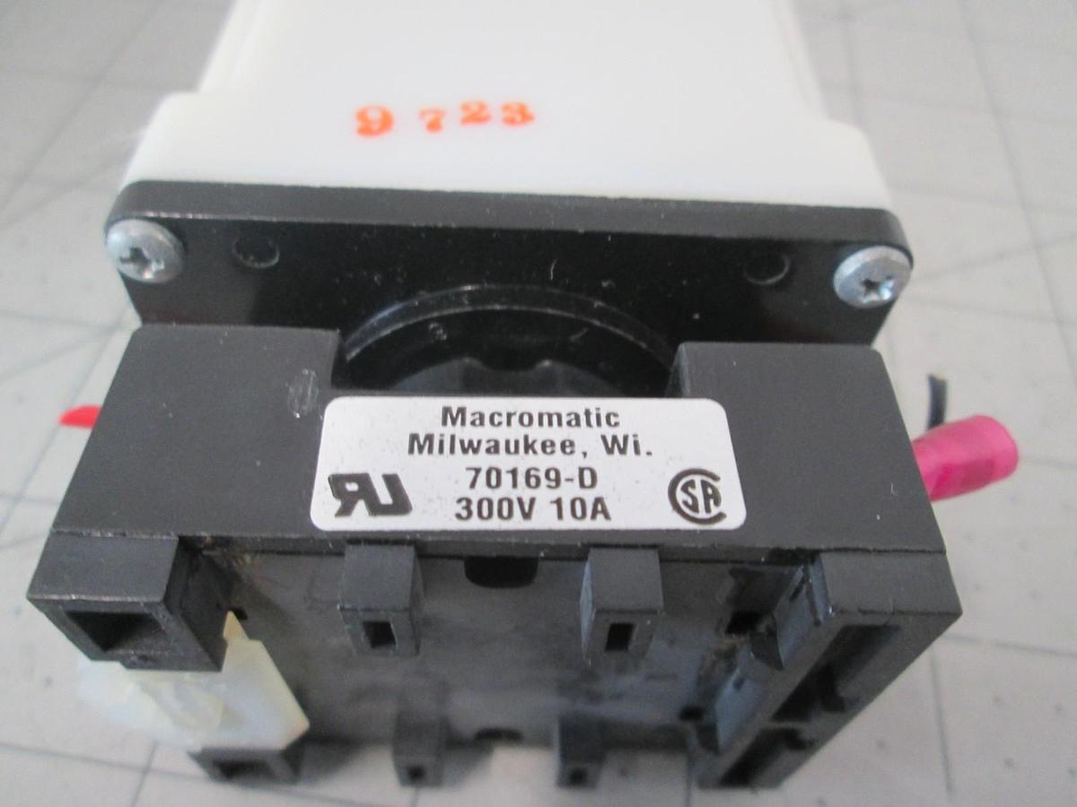 Used Potter & Brumfield CKB-38-77010 Time Delay Relay 0.1 sec to 10 sec, Used