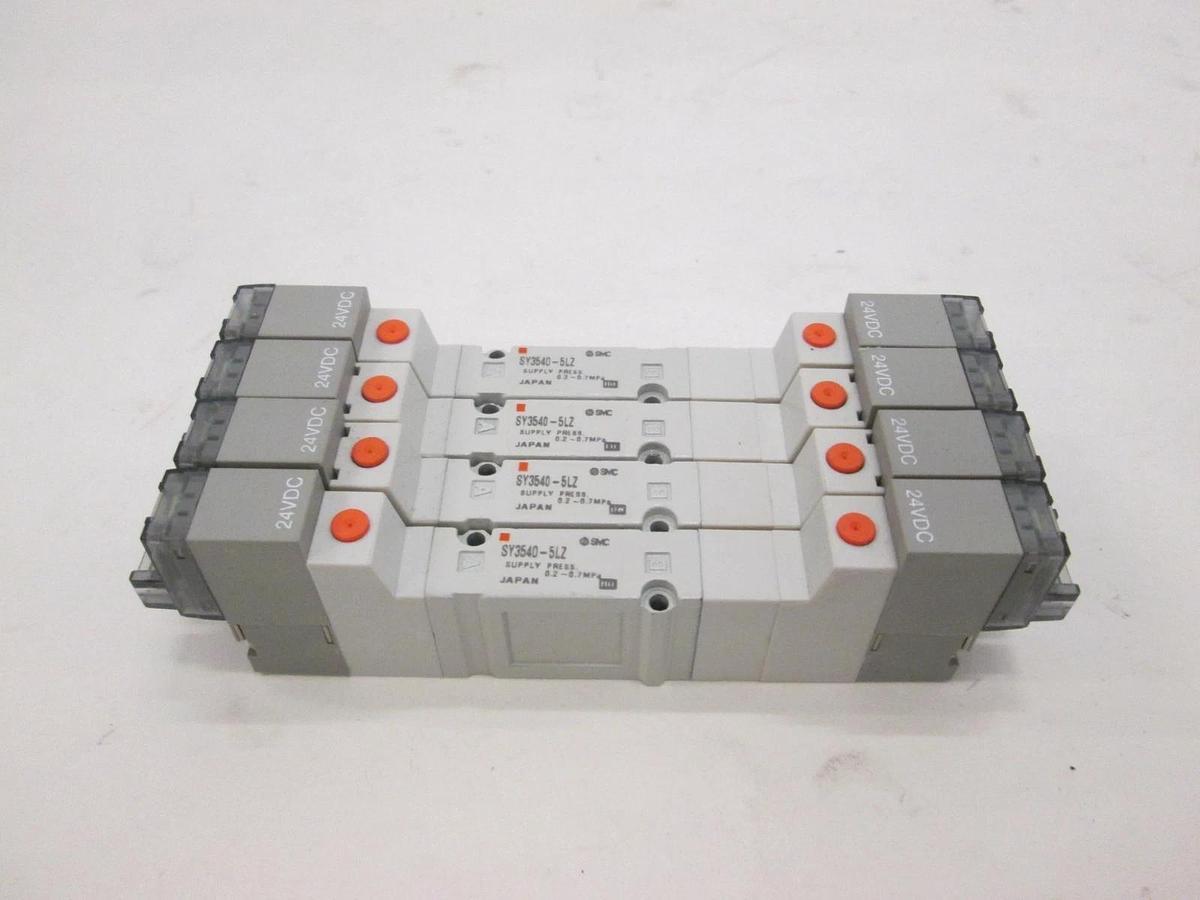 Used SMC, SY3540-5LZ, Solenoid Valve, Used, Lot of 4