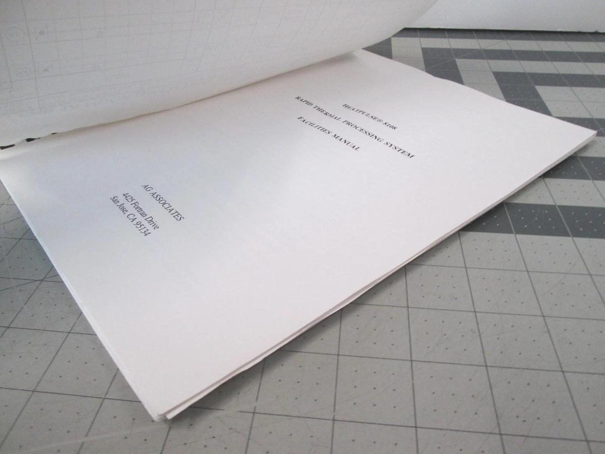 Used Heatpulse, 8108, Facilities Manual , 82309-0002, Rev A, Used
