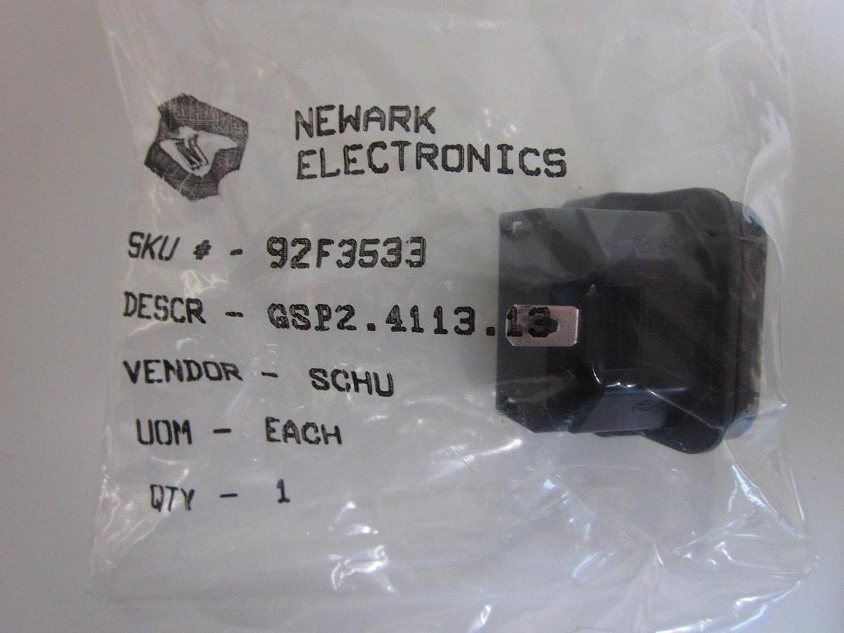 Newark Electronics GSP2 Power Entry Plug 10/15A, 250V, PCB Mount Lot of 25