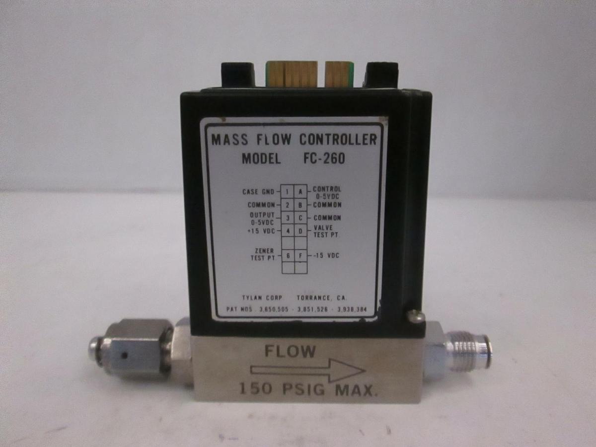 Used Tylan FC-260KZ, Mass Flow Controller MFC, SIH2CL2, 200 SCCM, Used