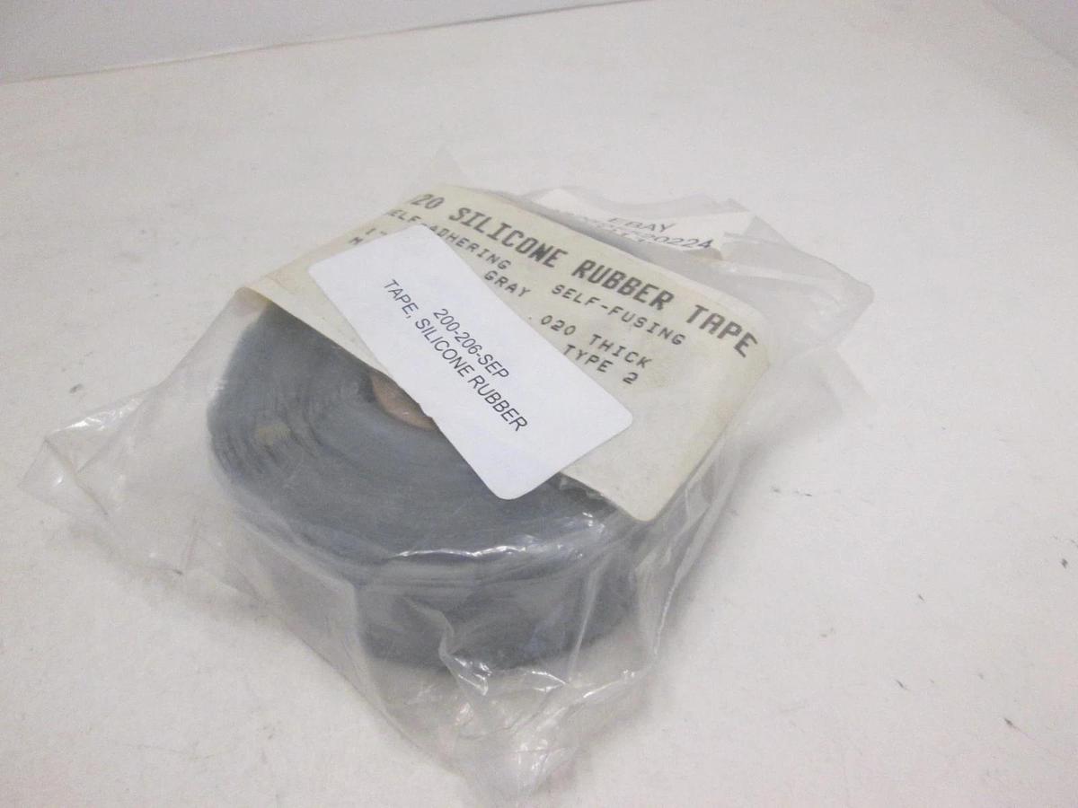 Gudebrod, Inc, G1-020, G1-020 SILICON RUBBER TAPE GREY, 1"w x .020thick, New