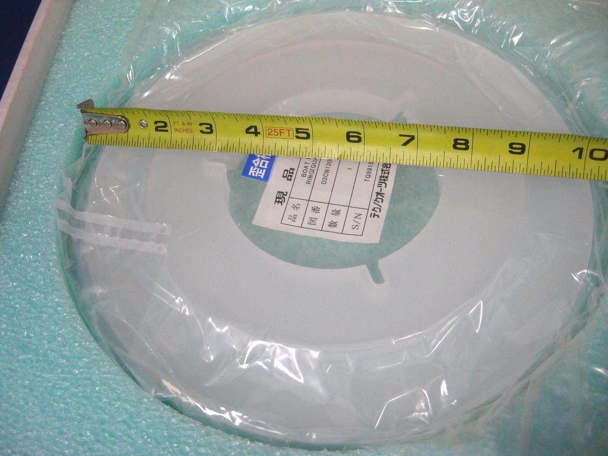 Used TEL Tokyo Electron Quartz Boat Fix Ring, D3CN13001, New