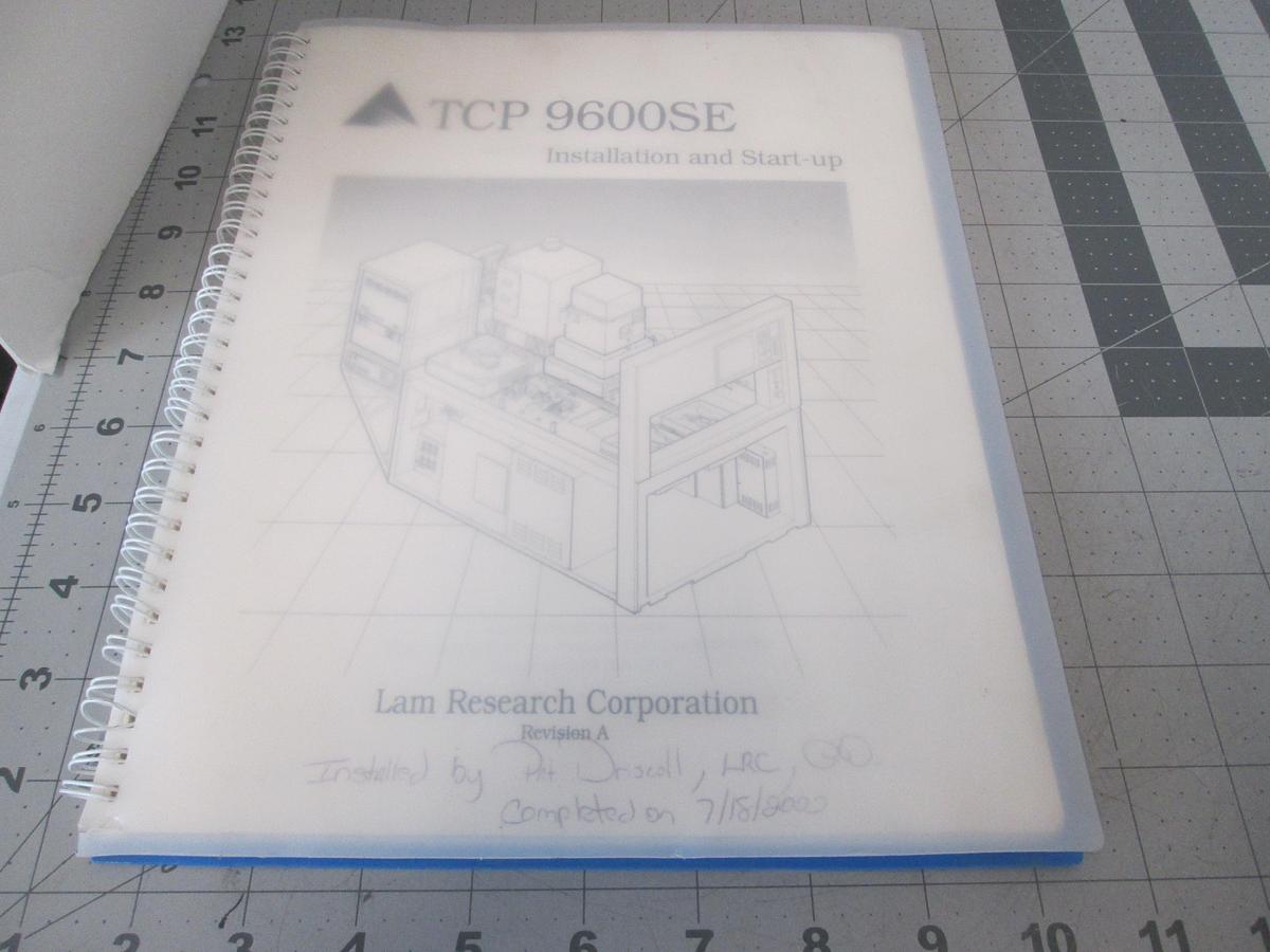 Used LAM Research, TCP 9600SE, Installation and Start Up, Used