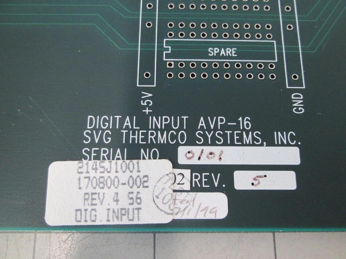 SPT Micro, 170800-002, Digital Input AVP-16, PCB Assy, New