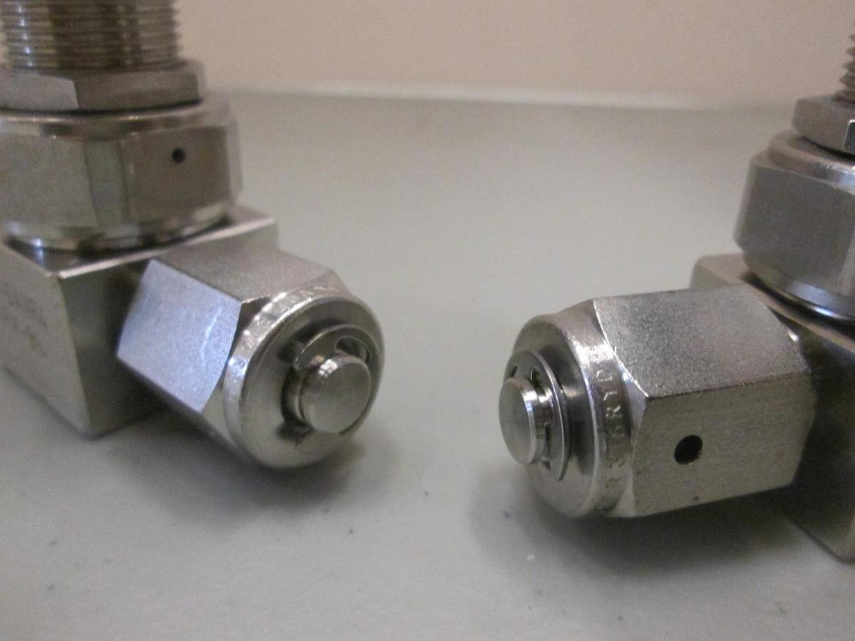 Used Nupro 6LV-DAVR4-PX Manual Valve, 1/4" MVCR/MVCR, Used, Lot of 2