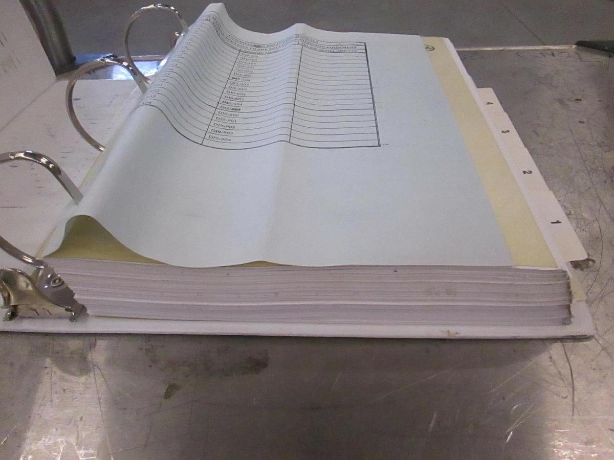 Used Varian-TEL Furnace Drawings and Schematics Manual, Used